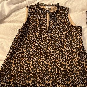 EUC J. Crew Cheetah print blouse